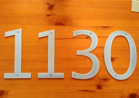 12 inch metal house numbers